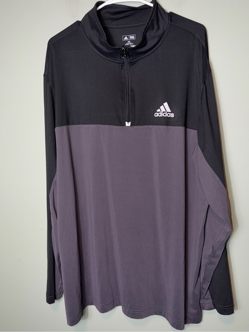 Adidas Golf Men’s Quarter Zip Black/Gray 2XL